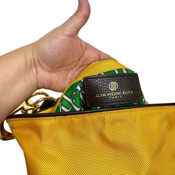 Jean Pierre Kliffa Paris Nylon Bucket Bag Clementine in Yellow - Picture 6 of 15